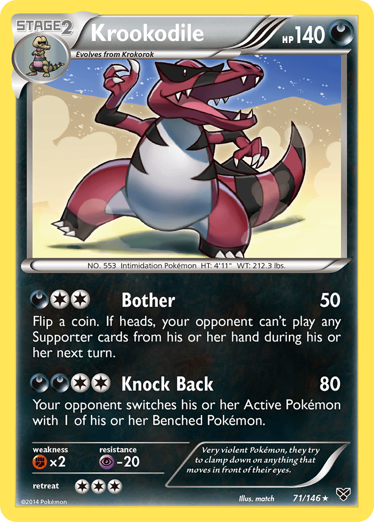 Krookodile (71/146) [XY: Base Set] - Doe's Cards