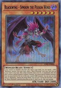 Blackwing - Simoon the Poison Wind (Blue) [LDS2-EN040] Ultra Rare - Doe's Cards