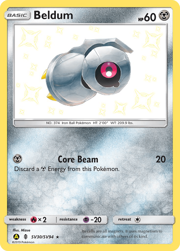 Beldum (SV30/SV94) [Sun & Moon: Hidden Fates - Shiny Vault] - Doe's Cards