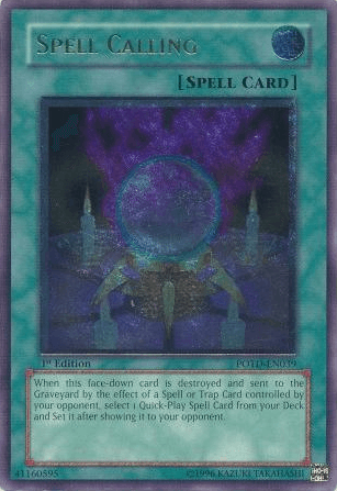 Spell Calling [POTD-EN039] Ultimate Rare - Doe's Cards