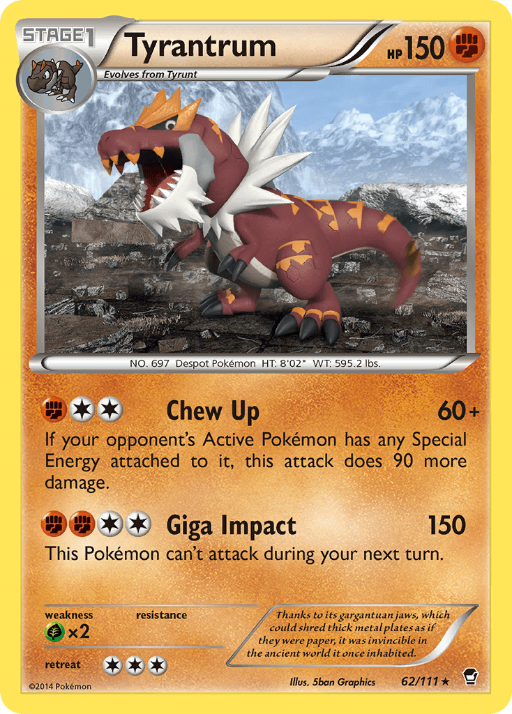 Tyrantrum (62/111) [XY: Furious Fists] - Doe's Cards