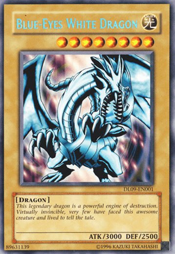 Blue-Eyes White Dragon (Blue) [DL09-EN001] Rare - Doe's Cards