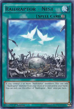 Raidraptor - Nest [MP15-EN227] Rare - Doe's Cards