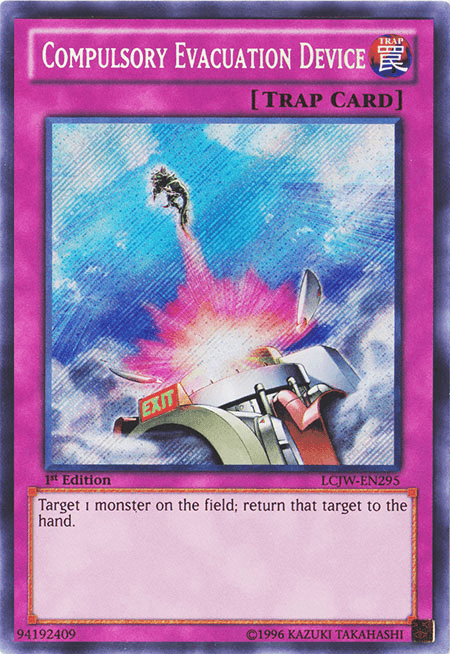 Compulsory Evacuation Device [LCJW-EN295] Secret Rare - Doe's Cards