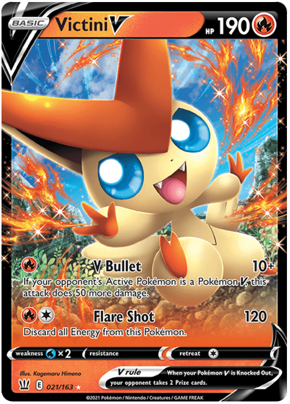 Victini V (021/163) [Sword & Shield: Battle Styles] - Doe's Cards