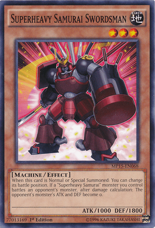 Superheavy Samurai Swordsman [MP15-EN068] Common - Doe's Cards