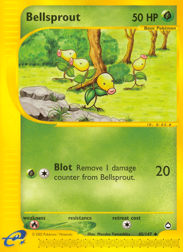 Bellsprout (45/147) [Aquapolis] - Doe's Cards