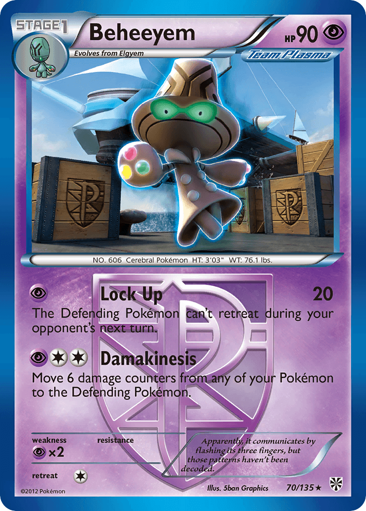 Beheeyem (70/135) [Black & White: Plasma Storm] - Doe's Cards