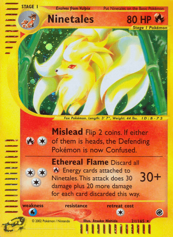 Ninetales (21/165) [Expedition: Base Set] - Doe's Cards