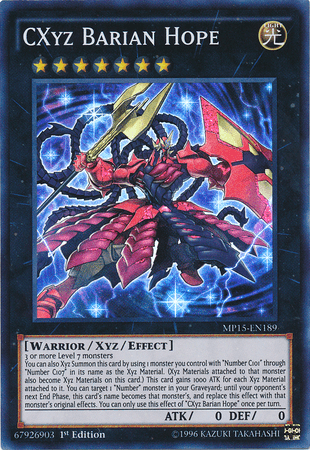 CXyz Barian Hope [MP15-EN189] Super Rare - Doe's Cards