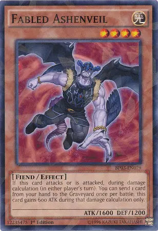 Fabled Ashenveil [BP03-EN079] Shatterfoil Rare - Doe's Cards