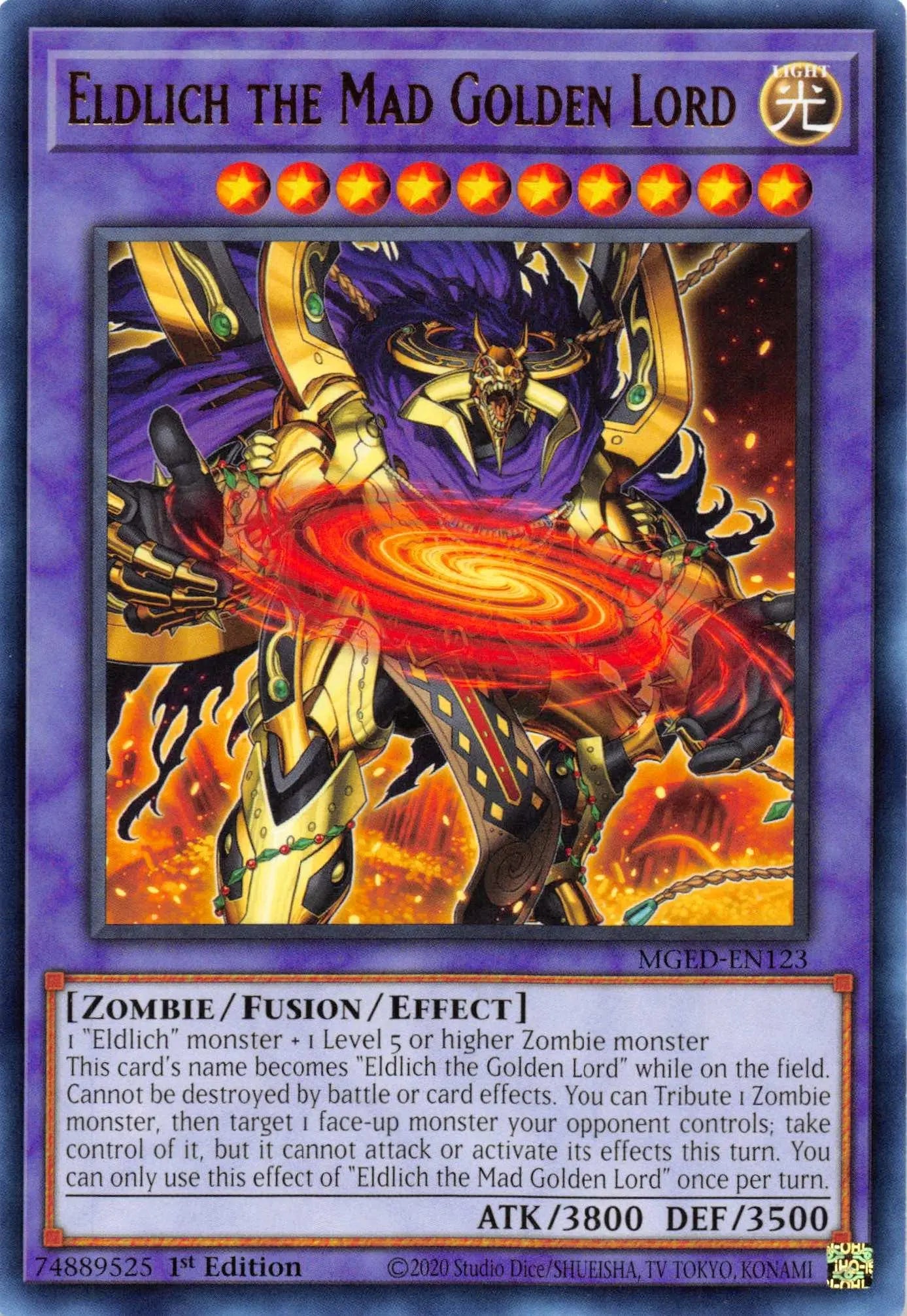 Eldlich the Mad Golden Lord [MGED-EN123] Rare - Doe's Cards