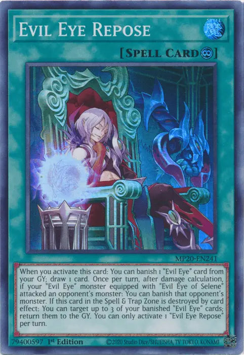 Evil Eye Repose [MP20-EN241] Super Rare - Doe's Cards