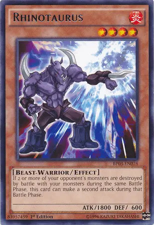 Rhinotaurus [BP03-EN076] Rare - Doe's Cards