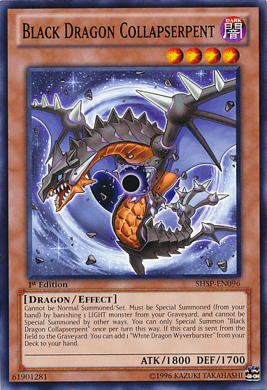 Black Dragon Collapserpent [SHSP-EN096] Common - Doe's Cards