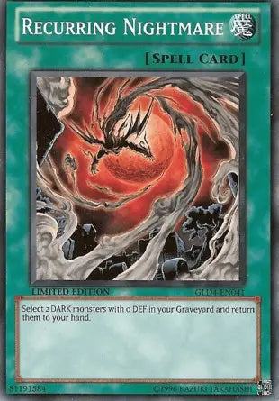 Recurring Nightmare [GLD4-EN041] Common - Doe's Cards