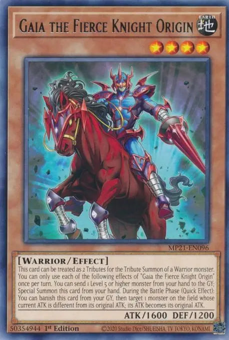 Gaia the Fierce Knight Origin [MP21-EN096] Rare - Doe's Cards