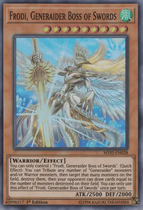 Frodi, Generaider Boss of Swords [MYFI-EN028] Super Rare - Doe's Cards