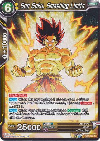 Son Goku, Smashing Limits (DB3-078) [Giant Force] - Doe's Cards