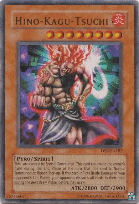 Hino-Kagu-Tsuchi [DB2-EN182] Ultra Rare - Doe's Cards