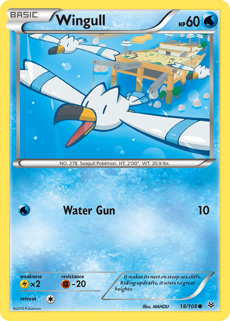 Wingull (18/108) [XY: Roaring Skies] - Doe's Cards