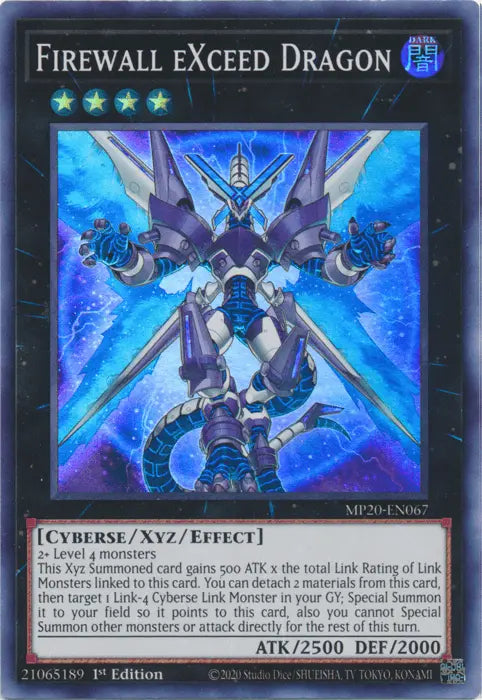 Firewall eXceed Dragon [MP20-EN067] Super Rare - Doe's Cards