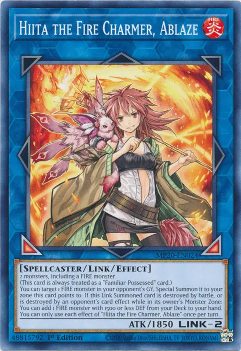 Hiita the Fire Charmer, Ablaze [MP20-EN024] Common - Doe's Cards