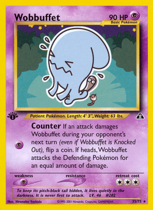 Wobbuffet (35/75) [Neo Discovery 1st Edition] - Doe's Cards