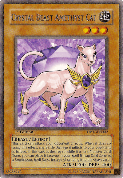 Crystal Beast Amethyst Cat [DP07-EN002] Rare - Doe's Cards