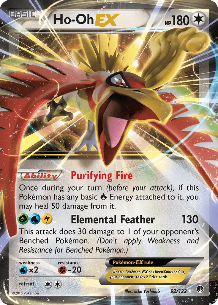 Ho-Oh EX (92/122) [XY: BREAKpoint] - Doe's Cards
