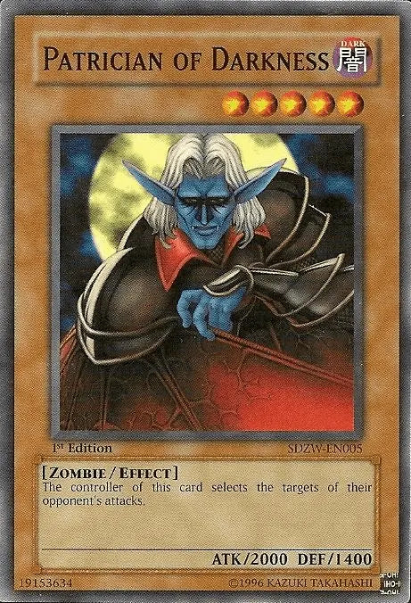 Patrician of Darkness [SDZW-EN005] Common - Doe's Cards