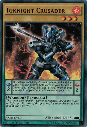 Igknight Crusader [CORE-EN027] Super Rare - Doe's Cards