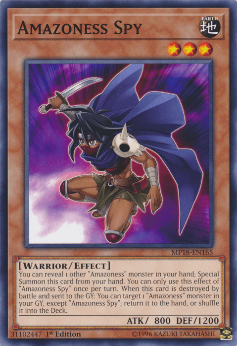 Amazoness Spy [MP18-EN165] Common - Doe's Cards