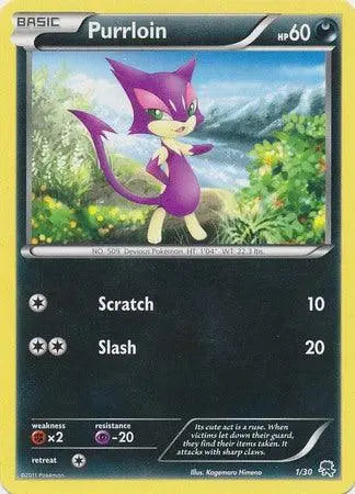Purrloin (1/30) [Black & White: Trainer Kit] - Doe's Cards
