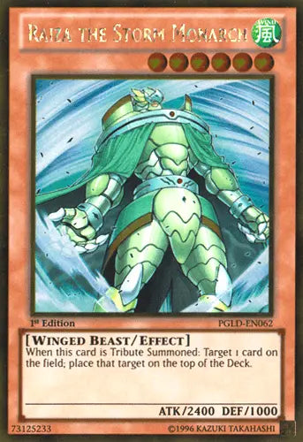 Raiza the Storm Monarch [PGLD-EN062] Gold Rare - Doe's Cards
