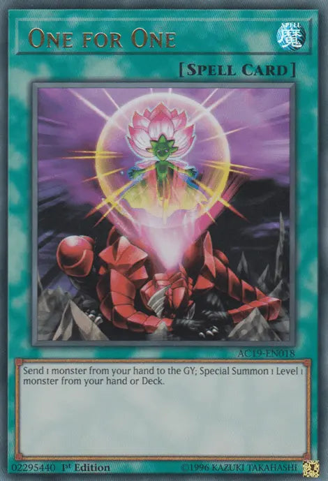 One for One [AC19-EN018] Ultra Rare - Doe's Cards