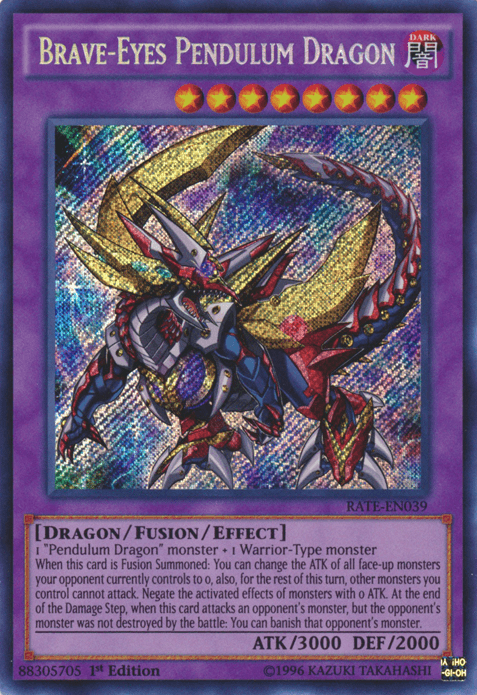 Brave-Eyes Pendulum Dragon [RATE-EN039] Secret Rare - Doe's Cards