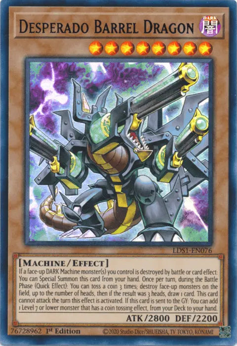 Desperado Barrel Dragon (Blue) [LDS1-EN076] Ultra Rare - Doe's Cards