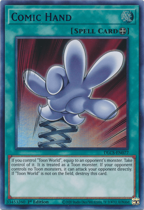 Comic Hand (Blue) [DLCS-EN077] Ultra Rare - Doe's Cards