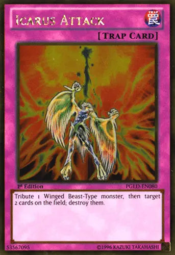 Icarus Attack [PGLD-EN080] Gold Rare - Doe's Cards