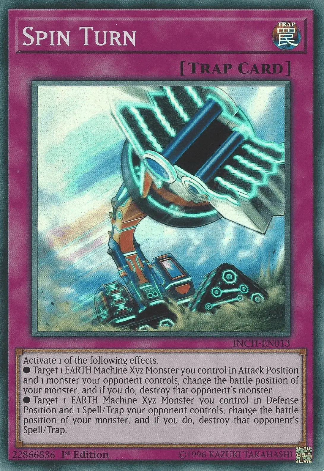 Spin Turn [INCH-EN013] Super Rare - Doe's Cards