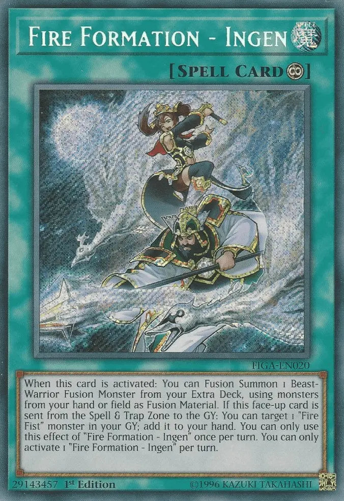 Fire Formation - Ingen [FIGA-EN020] Secret Rare - Doe's Cards