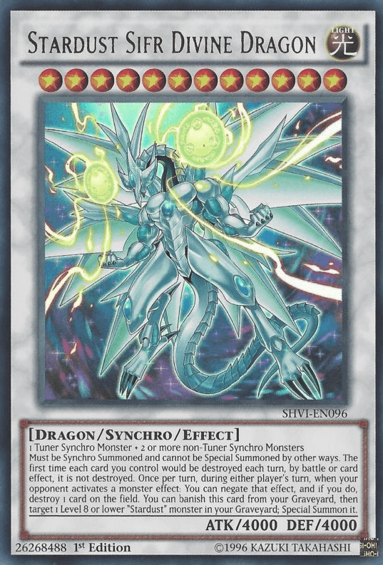 Stardust Sifr Divine Dragon [SHVI-EN096] Ultra Rare - Doe's Cards