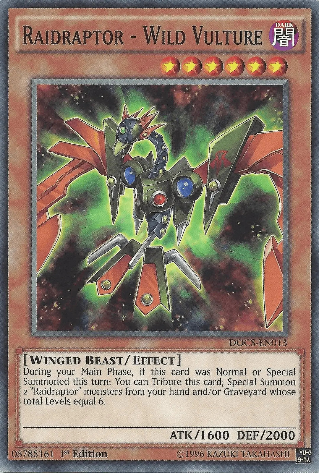 Raidraptor - Wild Vulture [DOCS-EN013] Common - Doe's Cards