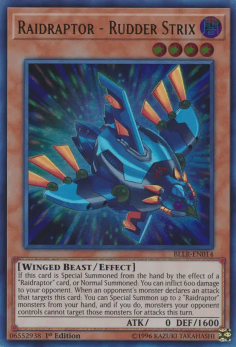 Raidraptor - Rudder Strix [BLLR-EN014] Ultra Rare - Doe's Cards