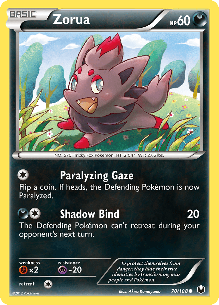 Zorua (70/108) [Black & White: Dark Explorers] - Doe's Cards