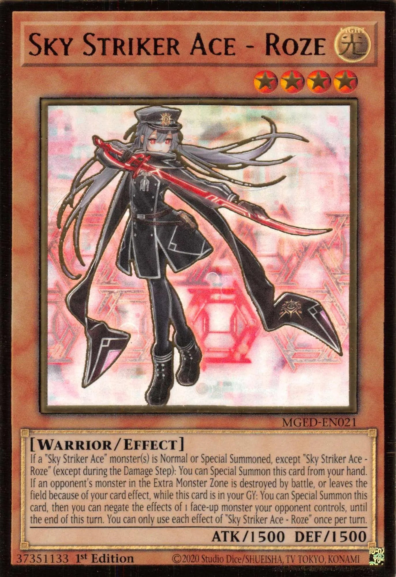 Sky Striker Ace - Roze [MGED-EN021] Gold Rare - Doe's Cards