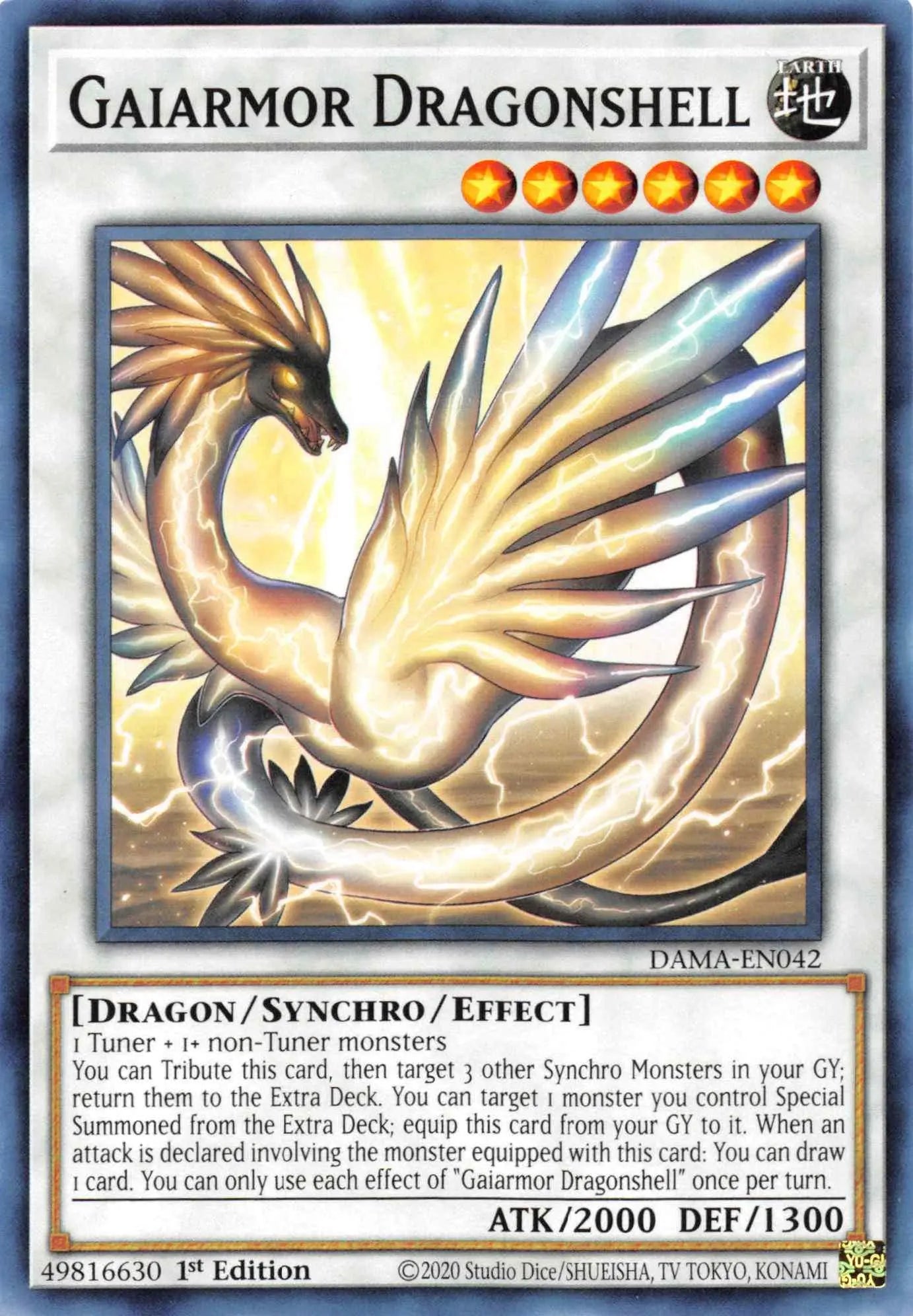 Gaiarmor Dragonshell [DAMA-EN042] Common - Doe's Cards