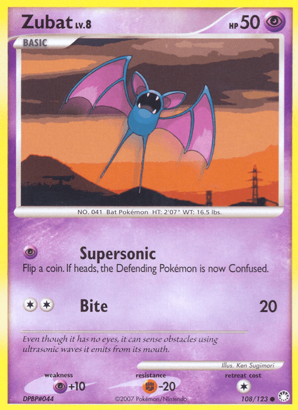 Zubat (108/123) [Diamond & Pearl: Mysterious Treasures] - Doe's Cards