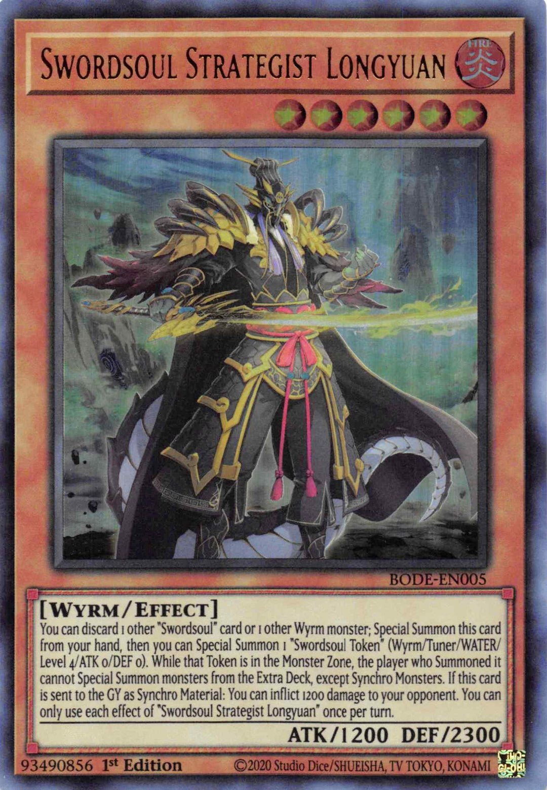 Swordsoul Strategist Longyuan [BODE-EN005] Ultra Rare - Doe's Cards